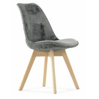 EAMES, стул, N-22, Sephi, велюр темно-серый, М
