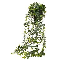 ФЕЙКА, искусственное растение в белом кашпо, плющ, зеленый 1