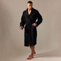 ДАРК МАРЕ, халат вафельный, мужской, S, черный 1