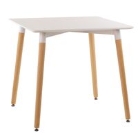 EAMES, стол, T-9, квадрат, 80х80см, белый, М