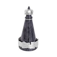 АЛЕО, подставка для украшений, конус, мрамор, 12 см, серый 1