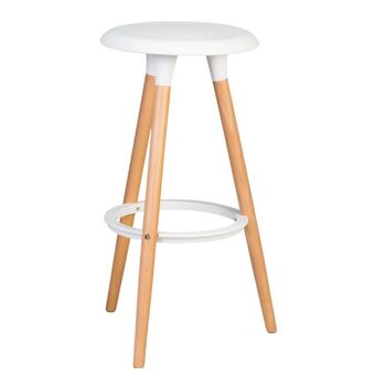 EAMES, стул барный, N-19, Modern, интерьерный, белый, М