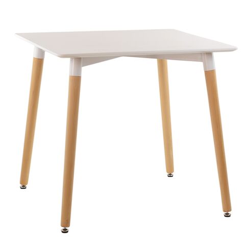 EAMES, стол, T-9, квадрат, 80х80см, белый, М