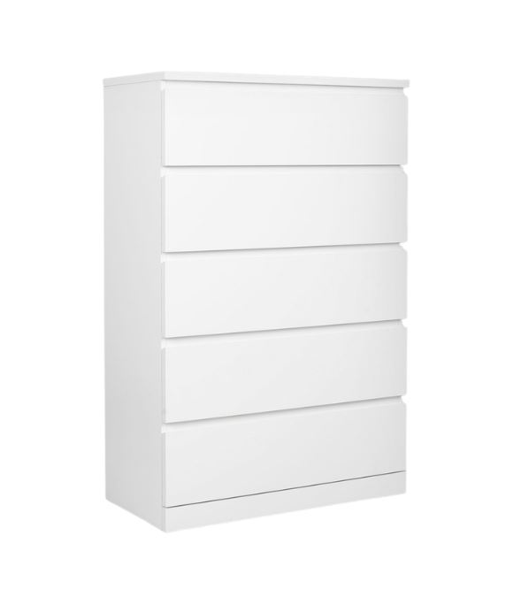 ВАРМА, комод, 5 ящиков, 80х123 см, белый 1