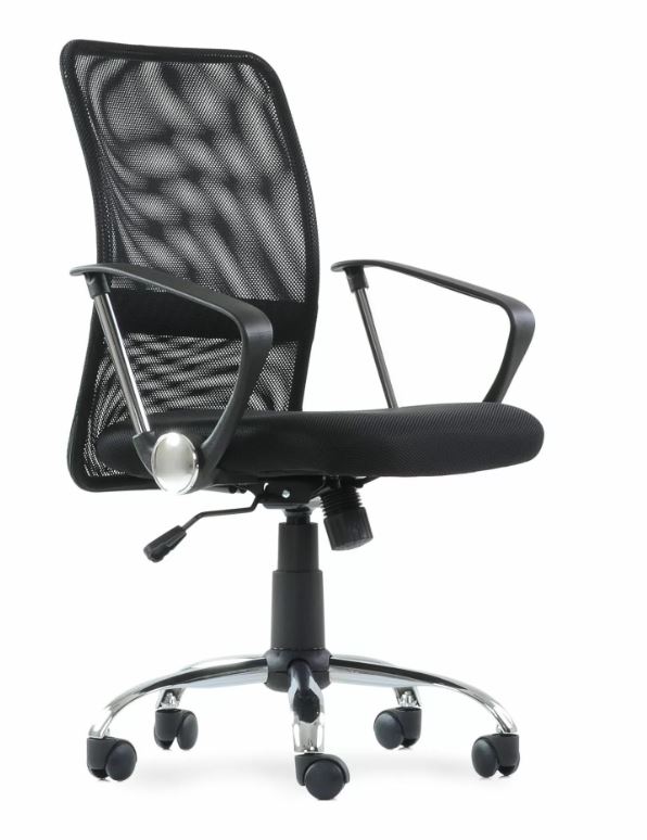 EAMES, кресло K-147, черная ткань и сетка, M