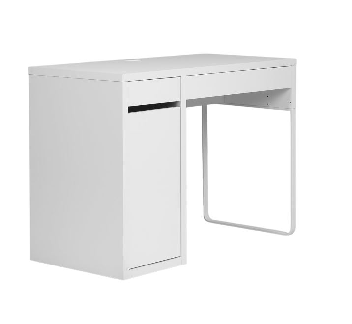 КОМПИ 105, стол письменный, с ящиком, белый, 105х75х50 см, М 1
