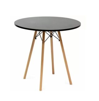 EAMES, стол обеденный, T-8, 100 см, черный, М