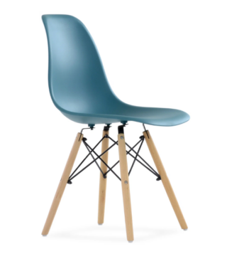 Eames PRO, стул, малахит, зелено-синий