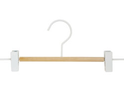 "Loft white", вешалка металл.дерево для брюк и юбок, 30х12,7см, белый