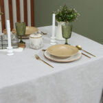 Indian cotton, скатерть, 152х213 см, серый, хлопок