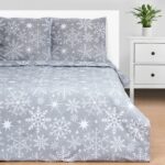 Snow fall, постельное бельё Этель евро, 200х217см, 220х240см, 70х70см - 2шт, бязь