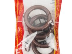 Кольцо с крючком, венге, 28мм, 4шт