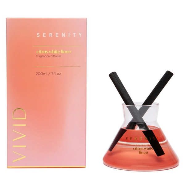 "Serenity" Vivid "Цитрус белый лен", аромадиффузор, 200мл
