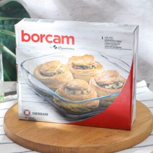 BORCAM, форма для запекания, из жаропрочного стекла, 2л, 25,6×22см