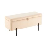 MERANA, банкетка с хранением, ткань Ultra IVORY
