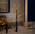 Дерево светодиодное 1.5 м, корич., 224LED, 220V, эффект мерцания, БЕЛЫЙ 3613135