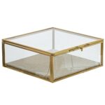 GLASS, шкатулка для украшений, 15х15,5х6 см, прозрачный