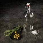 Бутылка бугельная с пробкой, 1 л, прозрачный