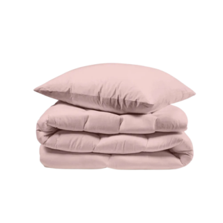 ЙЕРРНА, пододеяльник и 2 наволочки, 200х200/50х70см, пудровый, перкаль