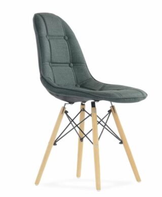 EAMES, стул, N-43, Pulsante, велюр, темно-серый, М