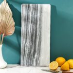 Graystone, мраморная доска для подачи, 38х18 см, серый