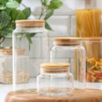 Эко, набор банок для сыпучих продуктов Magistro, 3 предмета: 350 мл, 800 мл, 1,2 л