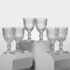 Glass, набор фужеров, стеклянный, 17 см, 360 мл, 6 шт