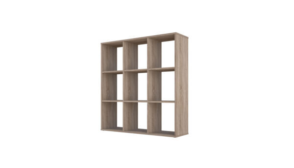 HOME SMART, стеллаж кубический, 3х3, 9 секций, дуб