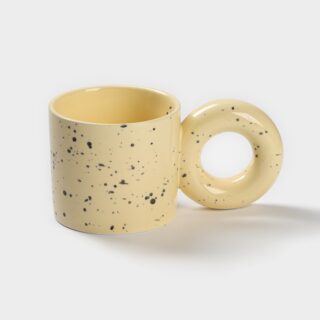 БУБЛИК, кружка керамическая, 300 мл, желтый