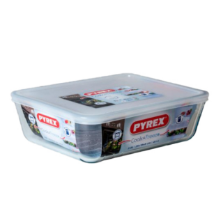 "Pyrex""Cook&Freez", блюдо прямоугольное, 0,8л, 19x14x4см с крышкой