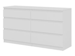 КАСТОР, комод, 6 ящиков, 130х71см, белый, М2