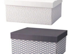 ПЭЙПЕР, коробка картонная с крышкой, 31х24,5х16 см, 2 дизайна, микс