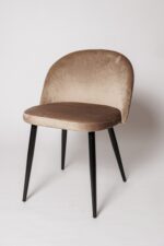 NOKA, стул, черные ножки, темно-бежевый, М
