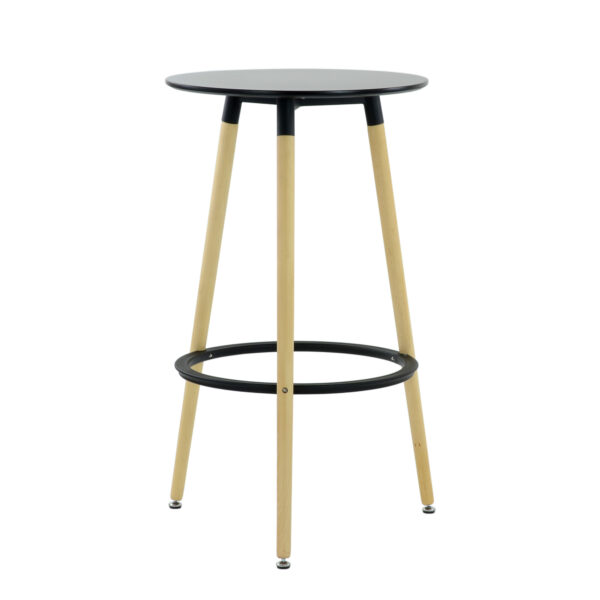 EAMES, стол барный, T-11, высота 105см, диаметр 60см, черный, М