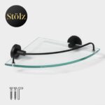 Stolz Loft basic, полка для ванной, угловая, стеклянная