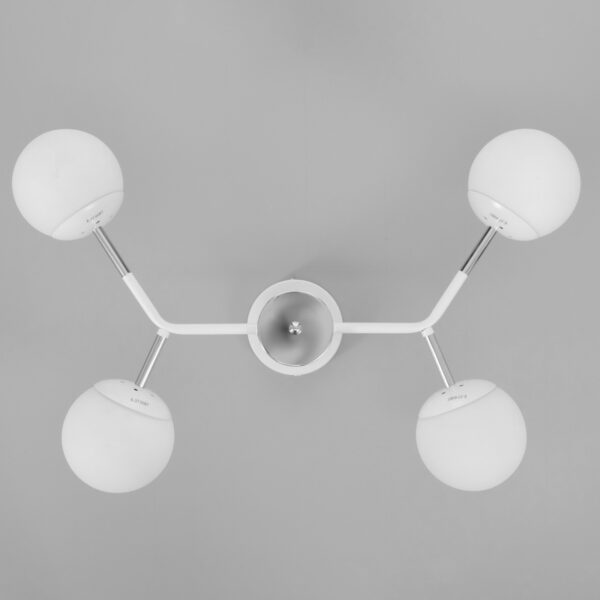 Люстра ГАЛЛОП "Молекула" 4х60Вт, Е27, белый