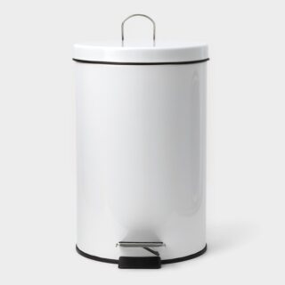 Stolz, ведро мусорное с педалью, 12 л, белый