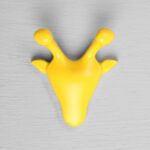 Крючок мебельный CAPPIO GIRAFFE, однорожковый, желтый