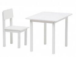 КИДС СИМПЛ, комплект детской мебели, стол и стул, белый