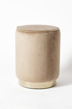 РУМ, пуф, велюр, бежевый/золотой