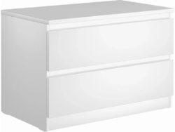 МАЛЬТА, комод, 2 ящика, широкий, 80х54 см, белый