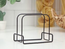 Салфетница Доляна «Демо», 13×8,5×11 см, тёмно-коричневый