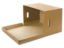 PAPER, коробка с крышкой, 48х32.5х29.5см, картон, коричневый