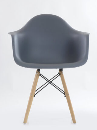 EAMES, кресло, N-14, WoodMold, серый, М