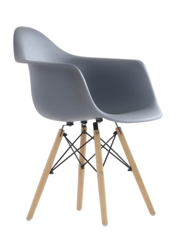 EAMES, кресло, N-14, WoodMold, серый, М