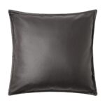 PLEATHER, чехол на подушку, кожзам 45х45 см, черный