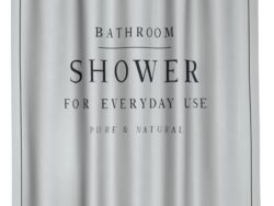 SHOWER, штора для ванной с люверсами, 180×180 см, полиэстер