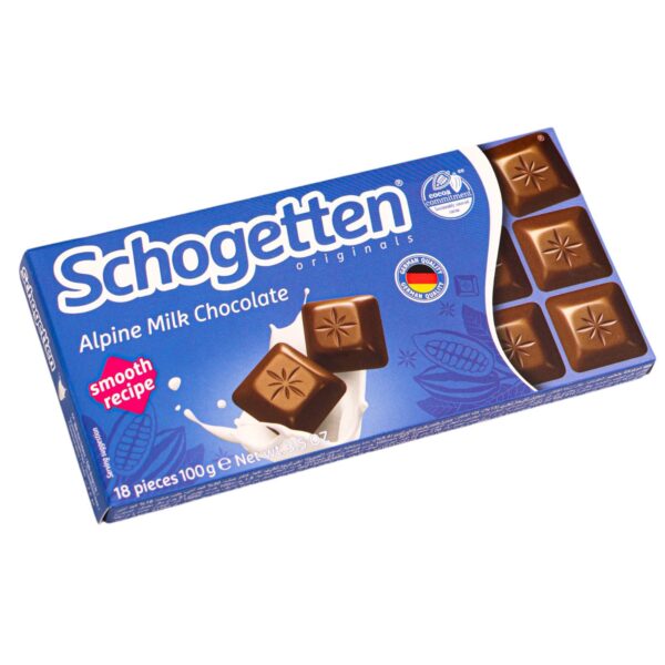 Schogetten Alpine Milk Chocolate, шоколад, 100 г