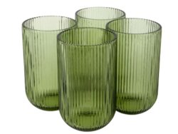 ГРИН, набор стаканов, 4 шт, 465 мл, зеленый