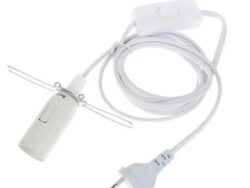 ВИНТЕР / СТРОЛА, шнур-подвес для абажура звезды, Е14, 3м, белый